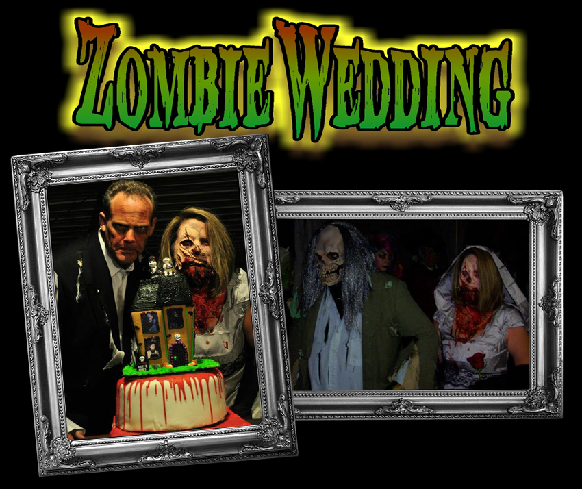Zombie Bride and Groom in Michigan Haunt